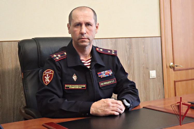 Поздравление начальника Управления Росгвардии по Приморскому краю с Днем войск национальной гвардии России