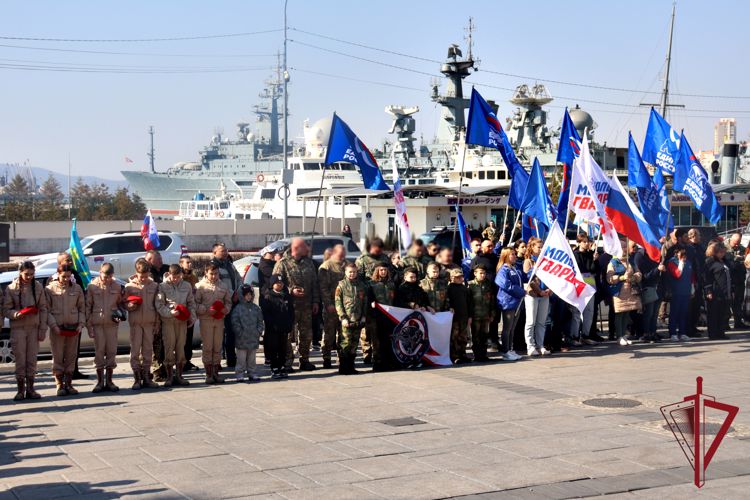 Ветераны Росгвардии отправились в автопробег Владивосток-Донецк «Дорога к Победе»