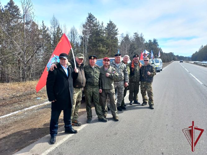 Продолжается автопробег Владивосток-Донецк, организованный ветеранами Росгвардии