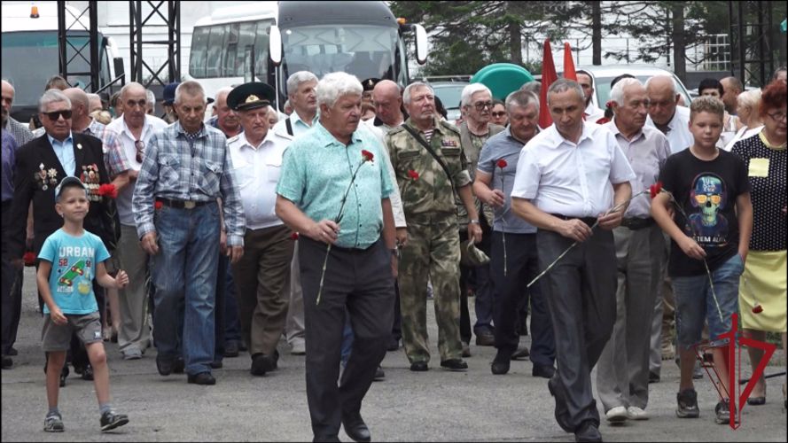 Ветераны Росгвардии приняли участие в открытии Аллеи Памяти в Хасанском районе Приморского края