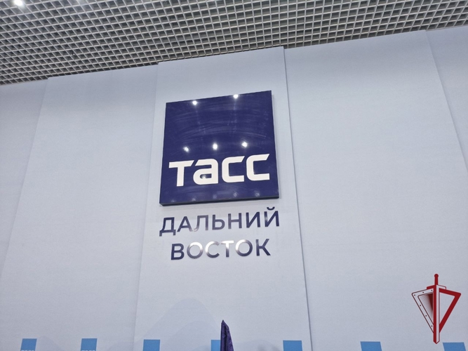 Офицер Росгвардии принял участие в открытии регионального информационного центра ТАСС  