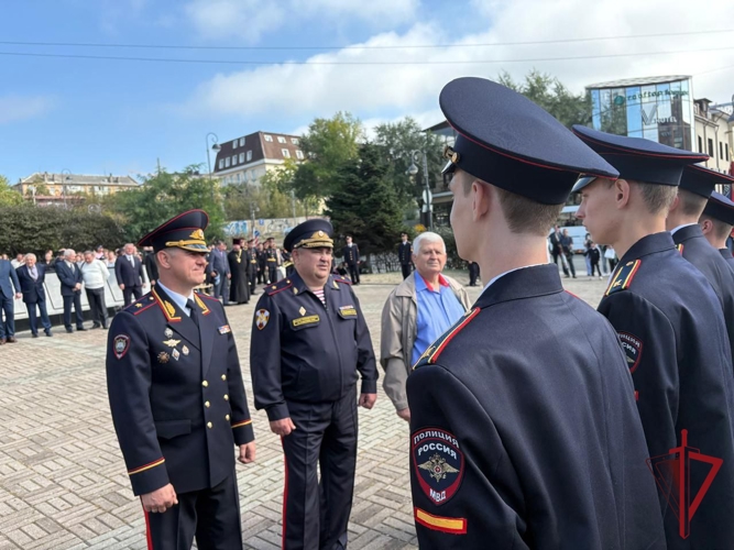 Начальник Управления Росгвардии по Приморскому краю принял участие в церемонии приведения к Присяге будущих полицейских