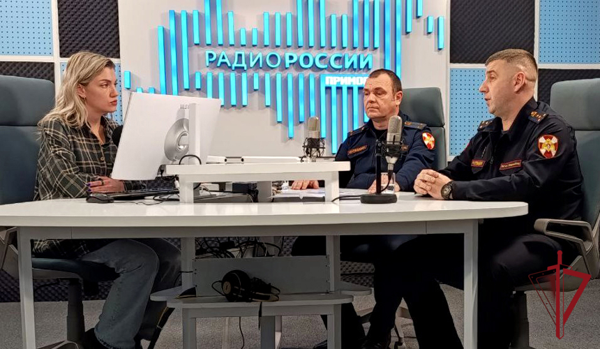 В эфире телерадиокомпании ГТРК «Владивосток» росгвардейцы рассказали о задачах вневедомственной охраны в регионе