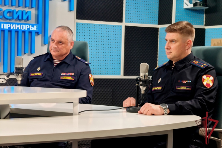В эфире телерадиокомпании ГТРК «Владивосток» росгвардейцы рассказали об охране общественного порядка