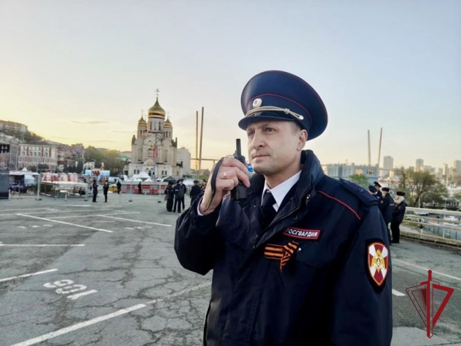 В Приморье росгвардейцы приняли участие в мероприятиях 9 Мая