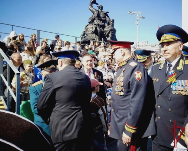 В Приморье росгвардейцы приняли участие в мероприятиях 9 Мая